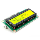 Module d'affichage LCD rétroéclairé jaune vert IIC / I2C 1602 Geekcreit pour Arduino - produits compatibles avec les cartes Arduino officielles