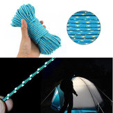 Dacron 20m Camping Tent Rope Light-reflective High-strength Outdoor 16 Strands Paracord