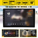 iMars 10 inch 2DIN Car MP5 Videospeler met CarPlay 2+64GB voor Android 10.0-systeem Ingebouwde WiFi GPS Bluetooth