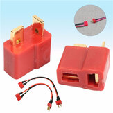 Excellway® DC 012 20 stuks T-stekker mannelijke en vrouwelijke connectoren in Deans-stijl voor RC LiPo-batterij