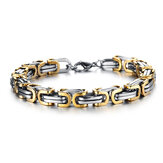 Moda Titanium Aço Irregular Geométrica Cuff Bracelets Jóias Pulseira Étnica para Homens