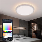 BlitzWill® BW-CLT1 LED Smart Ceiling Light with Main Light and RGB Atmosphere Light 2700-6500K Adjustable Temperature APP Remote Control Optional & DIY Scene Mode
