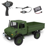 LDRC LD-P06 1/12 2.4G 4WD RC Auto Unimog 435 U1300RC mit LED-Licht Militärklettern LKW Vollproportionale Fahrzeugmodelle Spielzeug