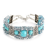 Ancien Colorful Strass Perles Bracelet Turquoise Bracelet