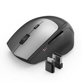 BlitzWolf® BW-MO2 Kablosuz Mouse 2.4GHz, USB ve Tip-C Çiftli Alıcı 2400DPI Mouse Masaüstü Bilgisayar Dizüstü Bilgisayar için