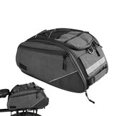Reflektif şeritli su geçirmez bisiklet arkası çanta, güvenli kargo taşıyıcı poşet, depolama için bisiklet kullanım malzemeleri