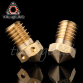 Trianglelab® / Dforce® T-V6 Brass Nozzle V6 Nozzle for 3D printers hotend M6 Thread for E3D Nozzles hotend titan extruder