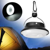 Lanterna de acampamento portátil recarregável por USB e energia solar, com 5W e 300LM, possui 28 LEDs