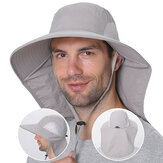 Cappello da Pesca Pieghevole con Ampia Tesa UPF50+ Traspirante asciugatura Rapida Cappello da Sole con Nappe per il Collo Caccia Arrampicata Camping