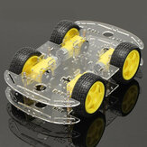 Κιτ σασί αυτοκινήτου ρομπότ 4WD Geekcreit με ισχυρό Μαγνητικό Ένδεικτη ταχύτητας / Κινητήρα TT