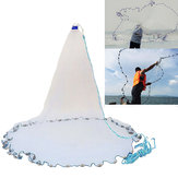 3m 4.2m 5.4m 6.6m Hand Cast Fishing Net Spin Network Bait Fish Net Sinker