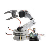 6Dof Silver Smart Robotererarm-Kit mit 6 Stück MG996R 180° Servos