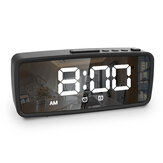 Lustro zegar cyfrowy LED Snooze Mode USB Rechargeable