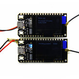 2個のLILYGO TTGO LORA32 915Mhz ESP32 LoRa OLED 0.96インチブルーディスプレイBluetooth WIFI ESP-32開発ボードモジュールアンテナ付き