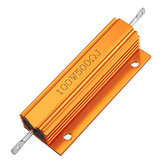 RX24 100W 500R 500RJ Metal Aluminum Case High Power Resistor Golden Metal Shell Case Heatsink Resistance Resistor