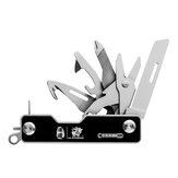 HX Εξωτερικό 10-in-1 Αναδιπλούμενο Mini EDC Pocket Knife Επιβίωσης Blade Ψαλίδια Βίδες Οδηγός Πεζοπορία Κατασκήνωση Πολλαπλό Εργαλείο