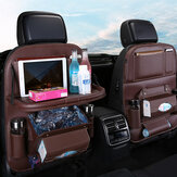 Organizador de almacenamiento de asiento trasero resistente al agua para viajes en automóvil con varios bolsillos - 1 pieza