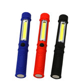 COB LED Portable Mini Work Light Maintenance Pocket Flashlight AAA with Magnet Tail