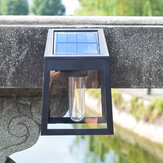 Solar Wall Light Tungsten Lamp Light Sensor Outdoor Decoration Garden Courtyard Household Waterproof IP65 Warm Light