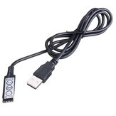 Τηλεχειριστήριο USB 3 πλήκτρων για λωρίδα LED RGB 5050 DC5-24V
