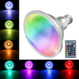 Προβολέας LED E27 10W COB PAR38 RGB με αλλαγή χρώματος και τηλεχειριστήριο AC85-265V