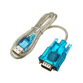 5 τεμάχια Διαφανές καλώδιο μετατροπέα USB σε RS232 Serial 9-pin