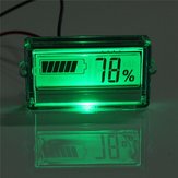 Impermeabile LCD Batteria Indicatore del tester di capacità 12V Lithium Acid Lead