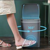 Lixeira AGSIVO 16L inteligente sem toque com sensor de movimento e bateria recarregável para cozinha, quarto, banheiro e escritório
