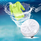 Máquina de lavar ropa portátil Mini turbina compacta ultrasonido con alimentación USB para viajes, hogar, camping, apartamentos, residencias universitarias, RV, negocios