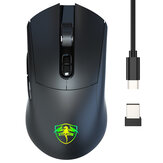 Basic 2.4G Wireless Gaming Mouse Dual Mode 2.4G Wireless + Type-C Wired Rechargeable 10000DPI Ergonomic Home Office Business Mouse for PC Laptop Computer