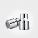 Diiib Économiseur d'eau pour robinet d'aérateur de robinet de cuisine Bubbler à double fonction 360 degrés Splash-proof connecteur de robinet avec 5 adaptateurs