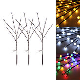 ثلاثة قطع من الأضواء الشمسية للحديقة الخارجية زينة شجرة كرة مصباح مسار الحديقة الجزء مصابيح الزينة لعيد الميلاد