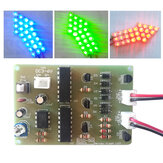 Geekcreit DIY Kit de lumière stroboscopique d'avertissement Pièces CD4017 Thunder Flash LED Kit électronique
