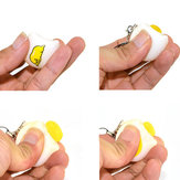 Aprieta el huevo perezoso para aliviar el estrés - correa de bolsa para teléfono y colgante de 4 cm