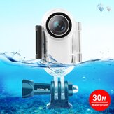 PULUZ PU556T 30m Underwater Waterproof Housing Case Camera Water Sports Diving Protective Shell Dustproof Cover for Insta360 Go 2 With Base Adapter