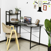 Escritorio de ordenador de acero y madera estilo simple y moderno para el hogar u oficina