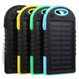 Excellway® Cargador de batería portátil de 10000mAh con energía solar y puerto USB para acampar al aire libre