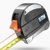 قياس المسافة بالليزر DANIU 30M مانع السقوط شريط فولاذي عالي الدقة ترمومتر الأشعة تحت الحمراء الرقمي مع جهاز قياس المسافة الشريط