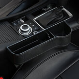 Boîte de rangement de fente de siège de voiture droit ABS organisateur de poche de porte-gobelet de support de rangement de pièces