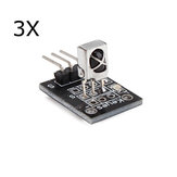 3Pcs KY-022 Infrared IR Sensor Receiver Module Geekcreit for Arduino - products that work with official Arduino boards