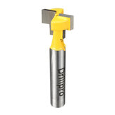 Drillpro RB21 1/4 Inch Shank Yellow T-Slot Cutter Wood Working Router Bit For 1/2 Inch Hex Bolt