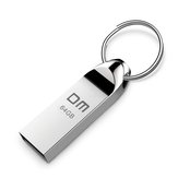 DM 64GB USB 2.0 Alumínio Impermeável USB Flash Drive Pen Drive U Disco com Chaveiro