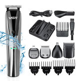 VGR Multifunctional Hair Clipper USB Charging Men's Suit Electric Clippers Razor Trimmer
