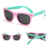 Unisex Dziecięce modne polaryzacyjne okulary przeciwsłoneczne dla dzieci i niemowląt o miękkich soczewkach UV400 - popularne oprawki do okularów przeciwsłonecznych