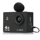 AT-Q30RM Wifi 4K 2.0 Inch 1080P HD Impermeable Action Sport Cámara con micrófono para FPV RC Drone