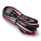2.5m LED Work Light Bar Wiring Harness Kit with Fuse 40A Relay On-off Switch Universal for Jeep Off Road Truck