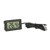 TPM-10 Termômetro digital LCD com sensor de temperatura, termostato e controlador com sonda de cabo de 1 metro