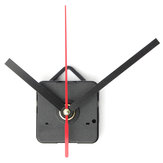 Mecanismo de movimiento de reloj de pared de cuarzo DIY con manos negras y rojas