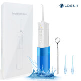 LOSKII LK-WF1 Irrigador oral portátil IPX7 Impermeable Dental Flosser de agua Flosser de chorro de agua de carga magnética
