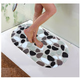 Honana BX-118 PVC Non-slip Bath Mats Pebble Shower Anti Slip Bathroom Carpet Toilet Mats Bathroom Floor Rug